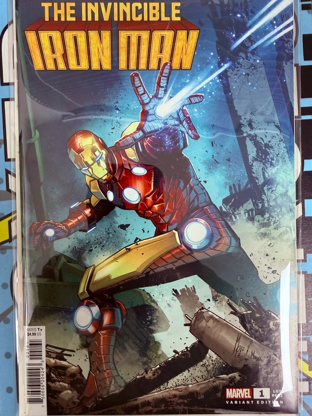 Marvel Variant Comic - Brown & Blue Accent